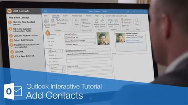 How do I add contacts to Outlook 2013?
