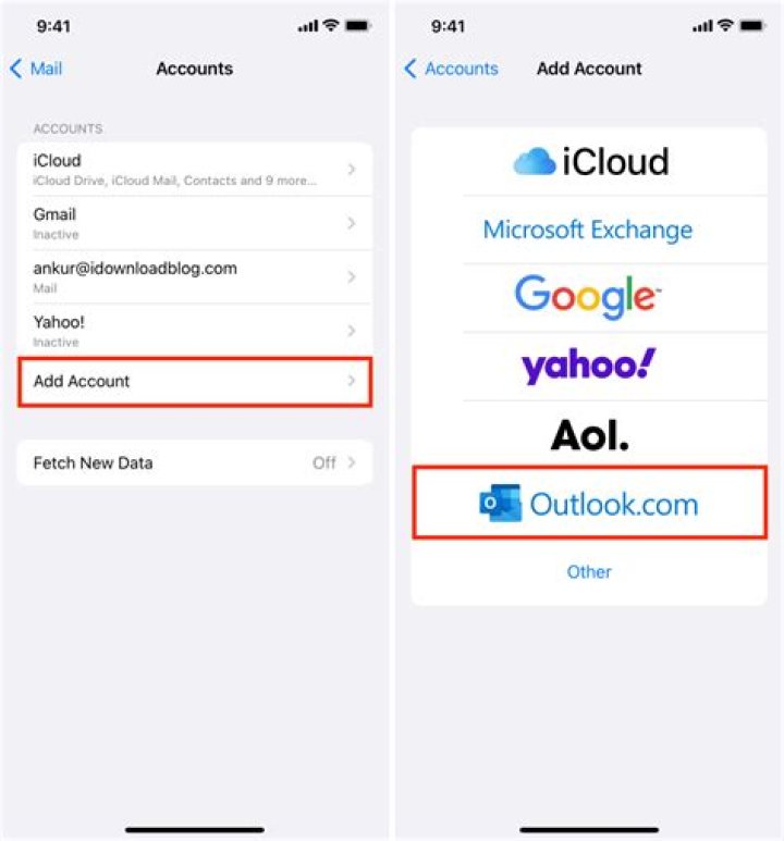 How do I add Microsoft email to iPhone?