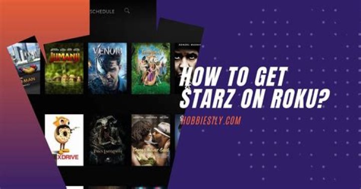 How do I add Starz to my Roku?