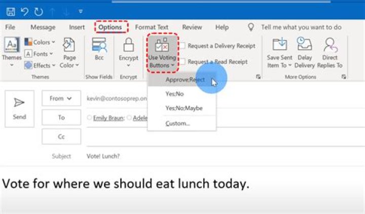 How do I add voting buttons in Outlook for Mac?
