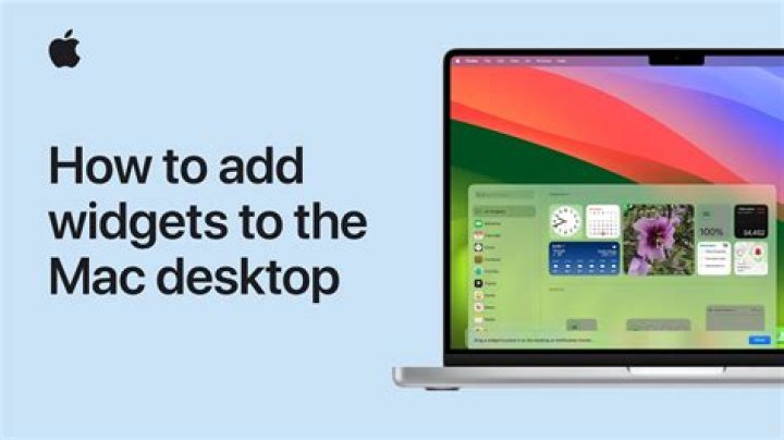 How do I add widgets to my Mac desktop?