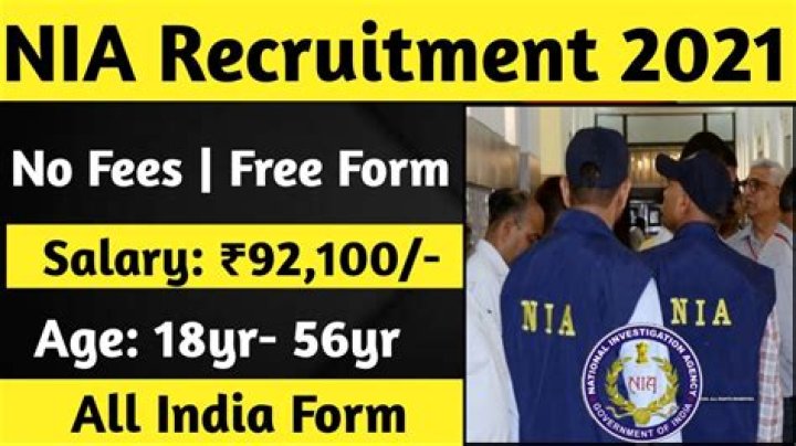 How do I apply for NIA Recruitment 2021?