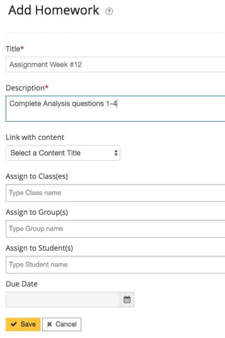 How do I assign homework online?