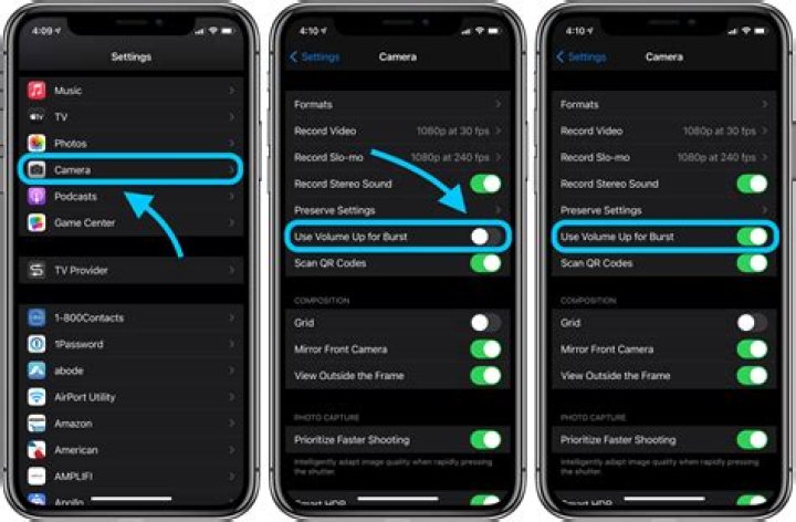 How do I burst my iPhone 11 pro?