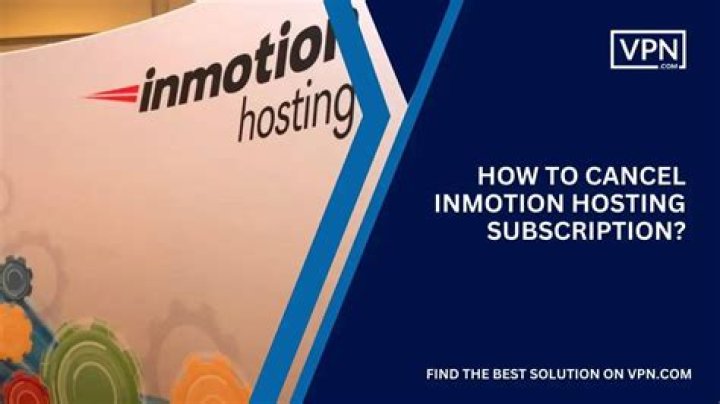 How do I cancel InMotion hosting?