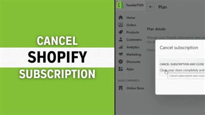 How do I cancel my Shopify store?