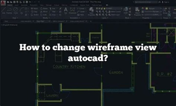 How do I change a wireframe in Autocad?