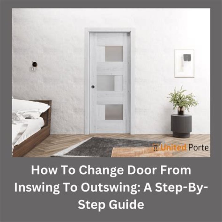 How do I change an inswing door to an outswing door?