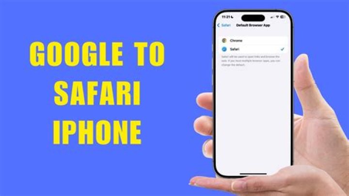 How do I change from Google to Safari?