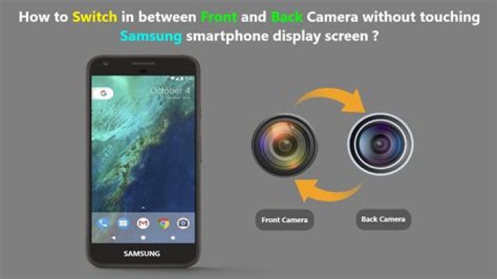 How do I change my camera from front to back?