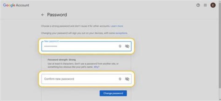 How do I change my Gmail password on my Macbook Pro?