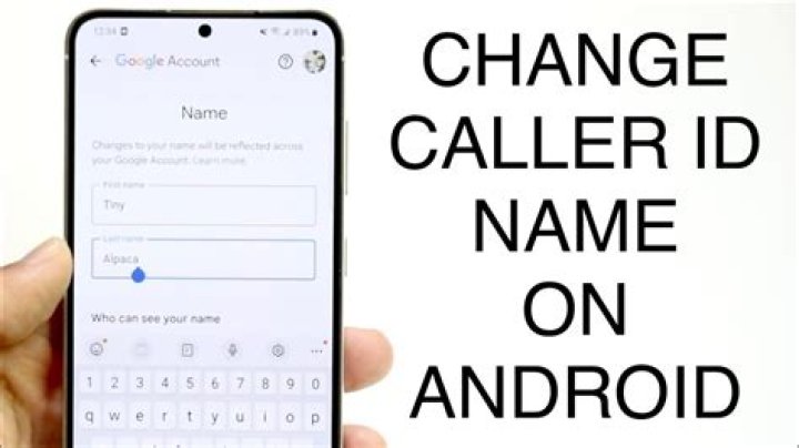 How do I change my incoming caller ID on Android?