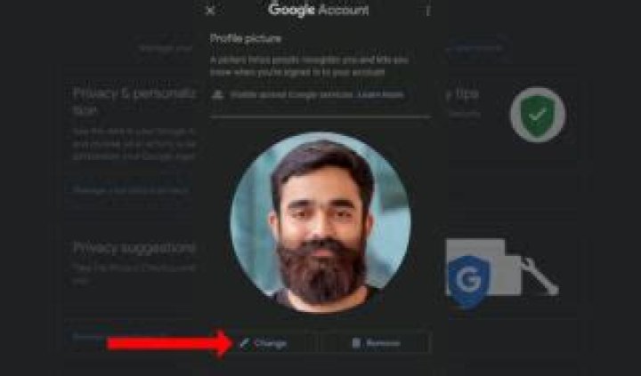 How do I change my profile picture on Google?