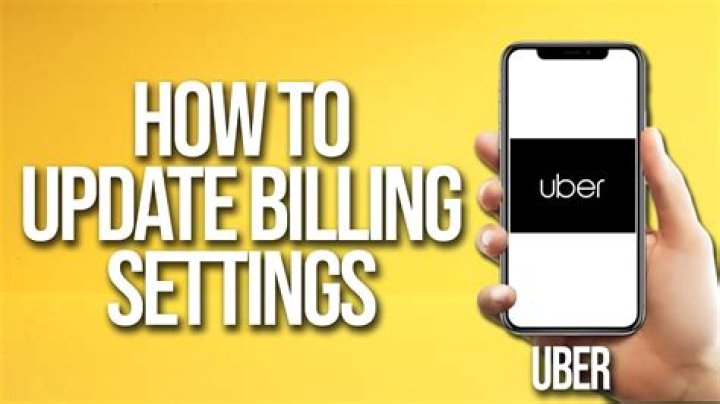How do I change my uber billing settings?