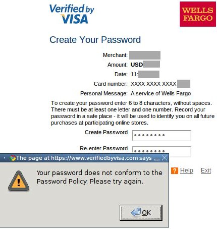How do I change my Verified by Visa password HSBC?