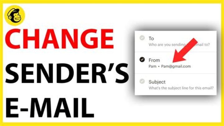 How do I change sender in Mailchimp?