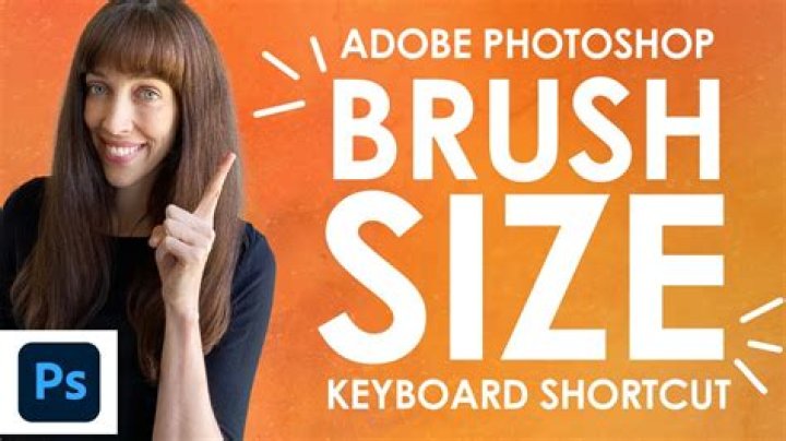 How do I change the brush size in Photoshop?
