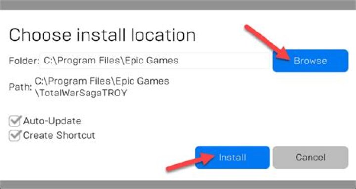 How do I change the download location for Epic Games?