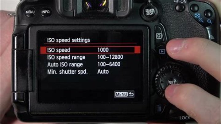 How do I change the ISO on my Canon t5i?