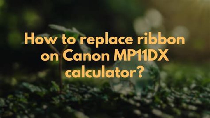 How do I change the ribbon on my Sharp calculator?