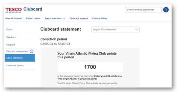 How do I check my Clubcard points?