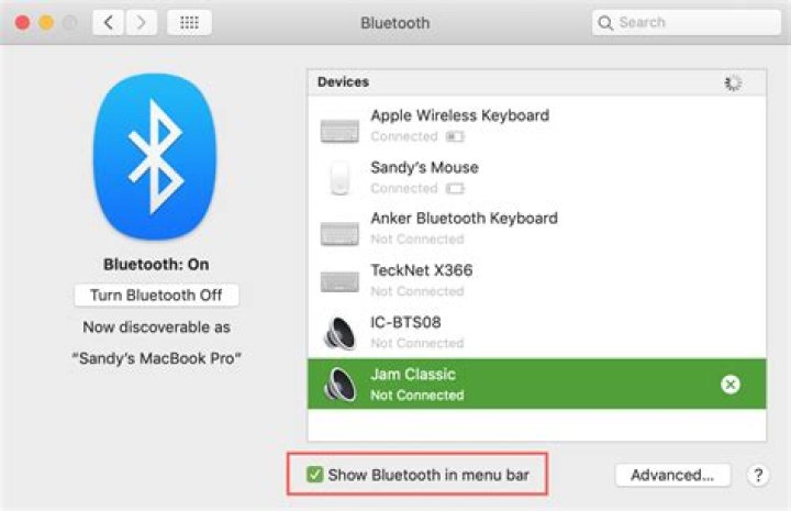 How do I check the battery life on my Bluetooth headset Mac?
