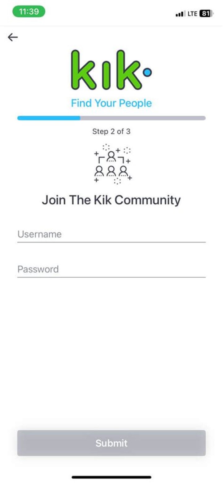 How do I choose a Kik username?