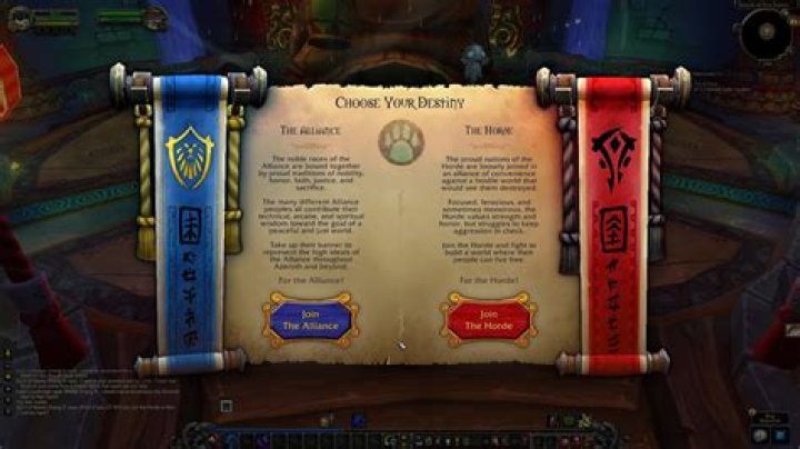 How do I choose Alliance or Horde Pandaren?