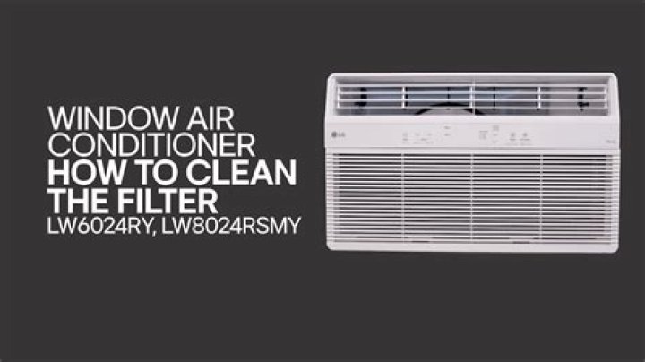 How do I clean the filter on my LG window air conditioner?