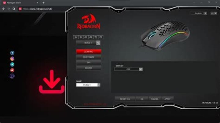 How do I configure Redragon mouse?