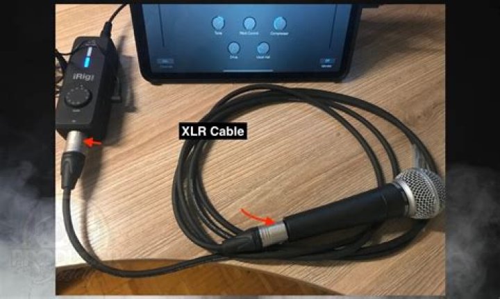 How do I connect a microphone to my iPad?