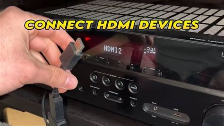 How do I connect HDMI to receiver?