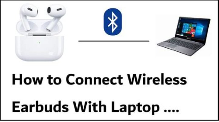 How do I connect my Apple earbuds to my laptop?