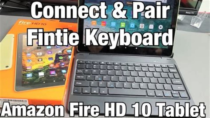 How do I connect my Fintie keyboard to my tablet?