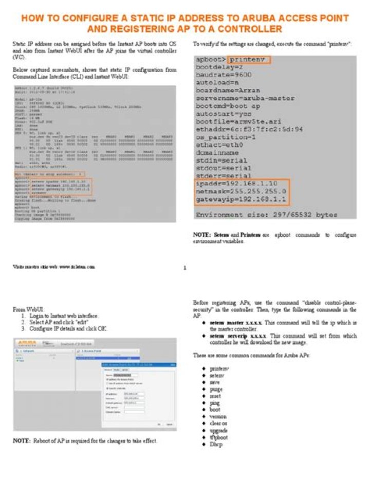 How do I connect to the Aruba console port?