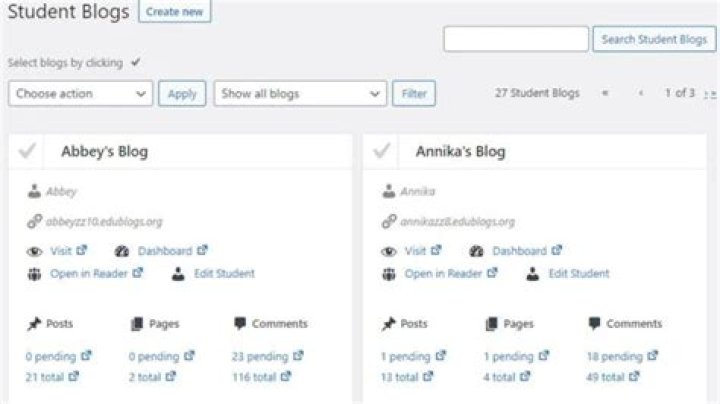 How do I create a blog on Edublogs?