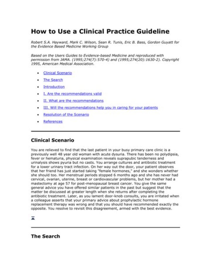 How do I create a clinical practice guideline?