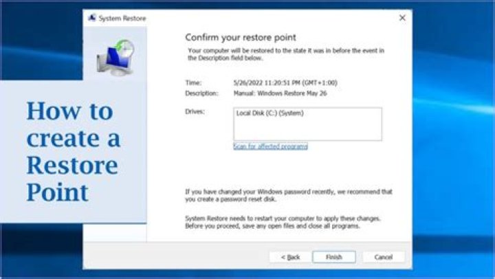 How do I create a restore point in CMD?