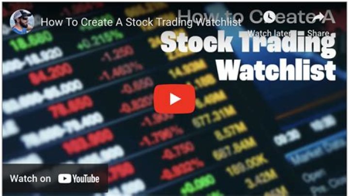 How do I create a stock watch list?