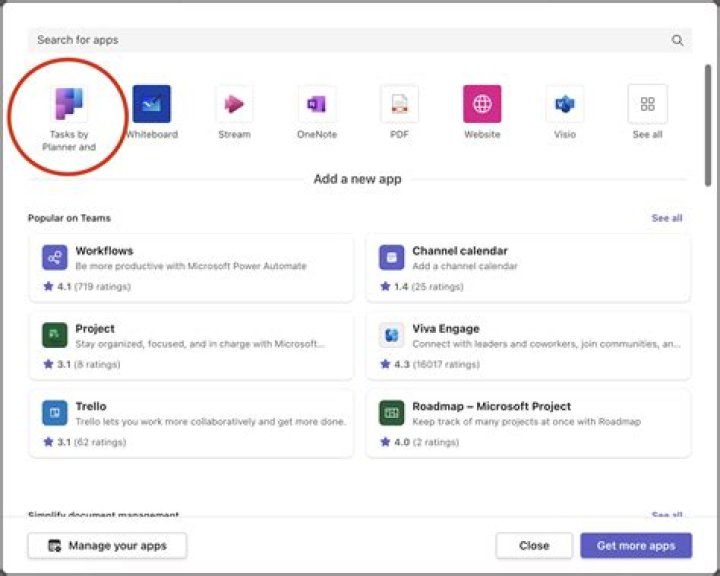 How do I create a sub task in Microsoft teams?