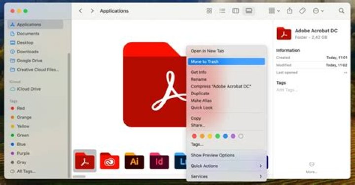 How do I delete all traces in Adobe Acrobat?