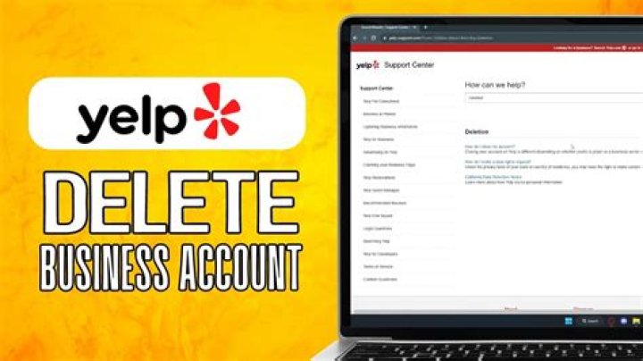 How do I delete photos from Yelp business page?