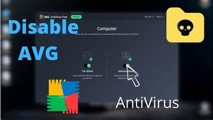 How do I disable AVG 2020?