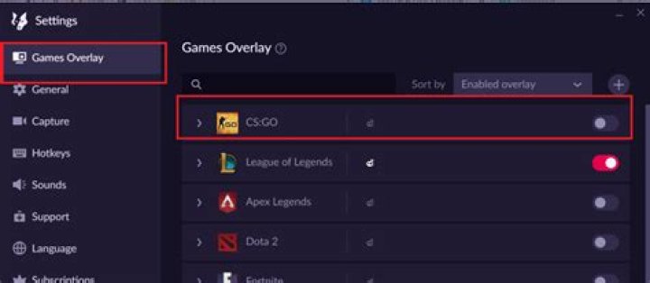How do I disable Overwolf overlay?