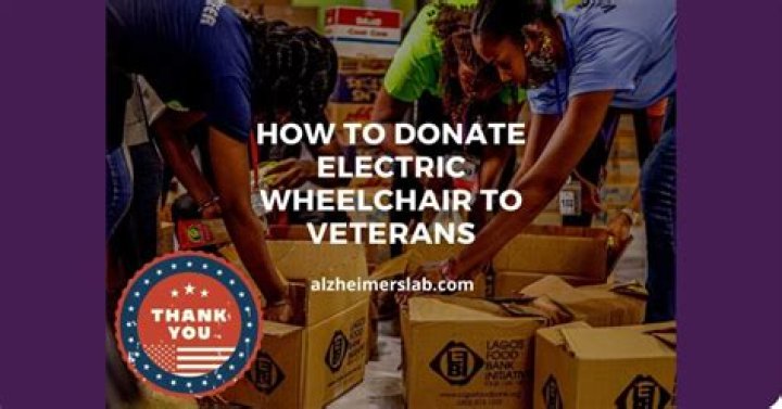 How do I donate a wheelchair to veterans?