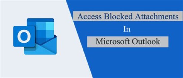 How do I download a blocked attachment in Outlook?