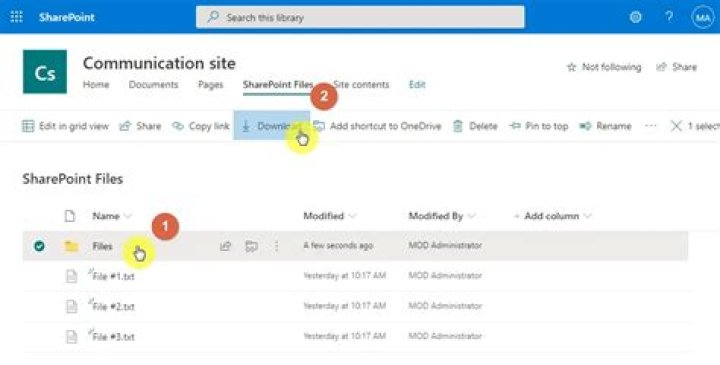 How do I download a folder from SharePoint?