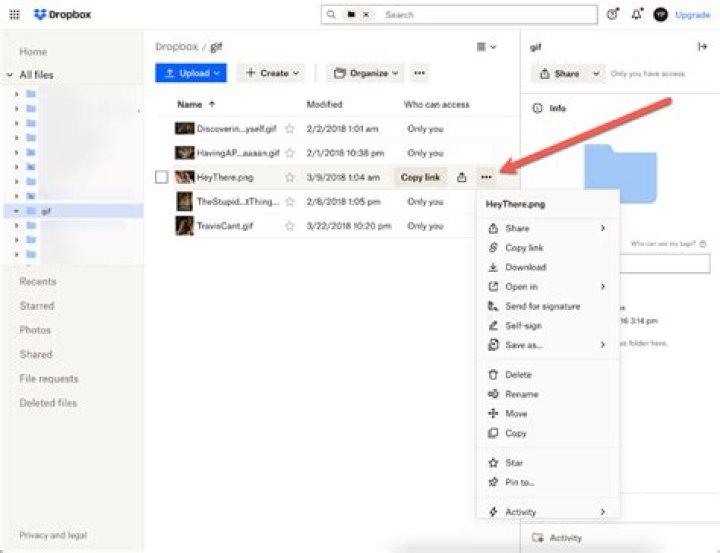 How do I download an APK file from Dropbox?