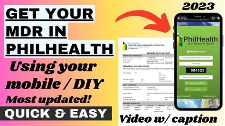 How do I download PhilHealth MDR?