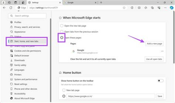 How do I edit top sites in edge?
